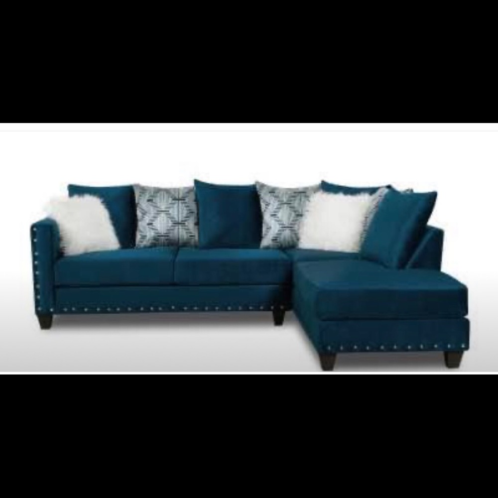 Blue couch